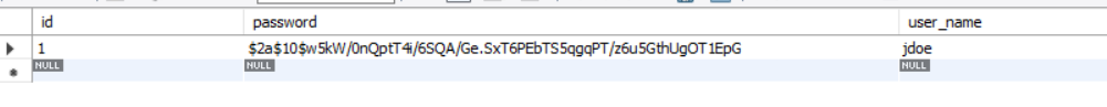 password stored as encrypted text